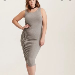 Torrid Body con side rouch dress
